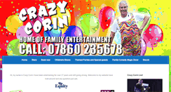 Desktop Screenshot of crazycorin.co.uk